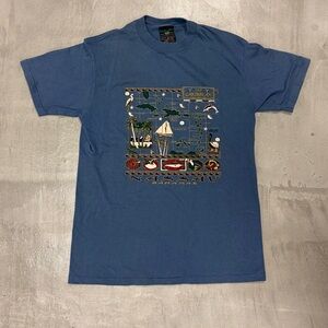 Nautical Blue Graphic Men's Tee